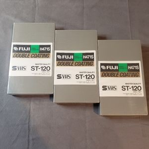 FUJI H471S ST-120 Video Cassette Tape Master Quality Double Coating S-VHS